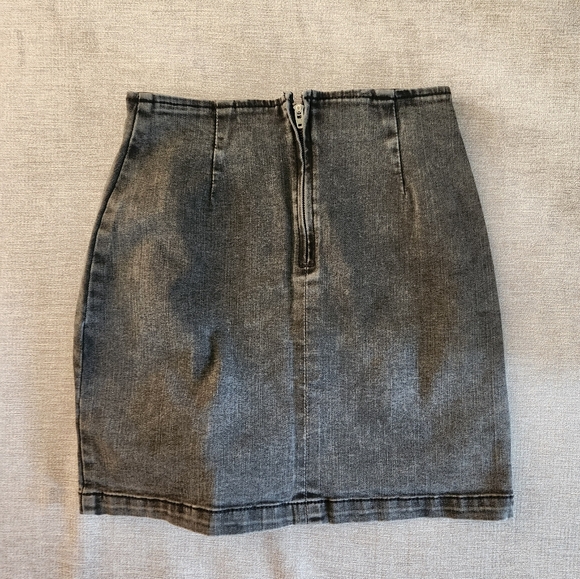 Wild Fable Black Jean Skirt Size 00 - Picture 3 of 6